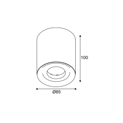 ΟΡΟΦΗΣ Φ/Σ 1ΧGU10 ΛΕΥΚΟ ΤΣΙΜΕΝΤΟ D8,5XH10CM MONTE ΟΡΟΦΗΣ Φ/Σ 1ΧGU10 ΛΕΥΚΟ ΤΣΙΜΕΝΤΟ D8,5XH10CM MONTE