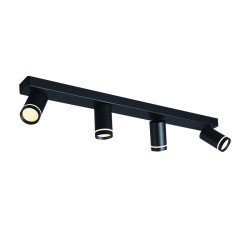 ΕΠΙΤΟΙΧΟ Φ/Σ 4XGU10 DIVINO ΜΑΥΡΟ ΑΛΟΥΜΙΝΙΟ IP20 76X7X13,5CM