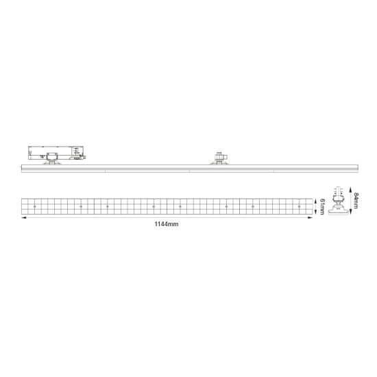 BLACK LED LINEAR MOVABLE TRACK LUMINAIRE 40W 4000K 3-PHASE 90° 5600LM 230V AC Ra90 L1144MM 5YRS BLACK LED LINEAR MOVABLE TRACK LUMINAIRE 40W 4000K 3-PHASE 90° 5600LM 230V AC Ra90 L1144MM 5YRS