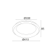 ΟΡΟΦΗΣ Φ/Σ LED 36W CCT 3470LM ΜΑΥΡΟ ΜΕΤΑΛΛΙΚΟ D41XH8,5CM DIANA
