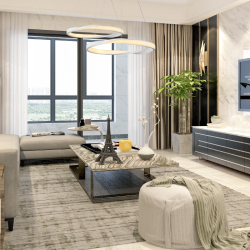 ΚΡΕΜΑΣΤΟ Φ/Σ LED 32W 2500LM CCT IP20 ΛΕΥΚΟ ΜΕΤΑΛΛΙΚΟ + ΑΚΡΥΛΙΚΟ