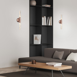 OASIS-ΦΩΤΙΣΤΙΚΟ ΕΠΙΤΟΙΧΟ ΧΑΛΚΙΝΟ ΑΛΟΥΜΙΝΙΟΥ LED COB 13W CCT 650LM IP20 120X88X533MM