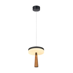 ASIAN-ΦΩΤΙΣΤΙΚΟ ΚΡΕΜΑΣΤΟ ΑΜΜΩΔΕΣ ΜΑΥΡΟ ΑΛΟΥΜΙΝΙΟΥ LED SMD 11W CCT 715LM IP20 Φ164X1500MM