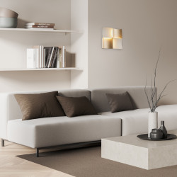 CHESSY-ΦΩΤΙΣΤΙΚΟ ΕΠΙΤΟΙΧΟ ΧΡΥΣΟ ΑΜΜΩΔΕΣ ΛΕΥΚΟ ΑΛΟΥΜΙΝΙΟ LED SMD 21W CCT 1050LM IP20 211X55X211MM