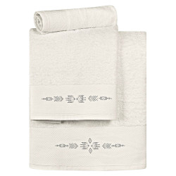 Beauty Home Σετ πετσέτες Art 3173 Σετ 3τμχ Εκρού Beauty Home Σετ πετσέτες Art 3173 Σετ 3τμχ Εκρού