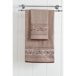 Beauty Home Πετσέτα προσώπου Art 3224 50x90 Μπεζ Beauty Home Πετσέτα προσώπου Art 3224 50x90 Μπεζ