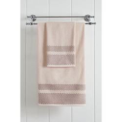 Beauty Home Πετσέτα προσώπου Art 3227 50x90 Εκρού Beauty Home Πετσέτα προσώπου Art 3227 50x90 Εκρού