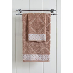 Beauty Home Πετσέτα προσώπου Art 3230 50x90 Μπεζ Beauty Home Πετσέτα προσώπου Art 3230 50x90 Μπεζ