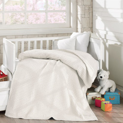 Beauty Home Κουβέρτα πικέ σε 4 χρώματα Art 5116 120x160  Εκρού