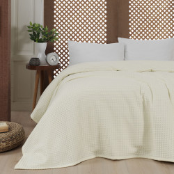 Beauty Home Πικέ μονή waffle Art 1990 Cream 170x240 Εκρού Beauty Home Πικέ μονή waffle Art 1990 Cream 170x240 Εκρού