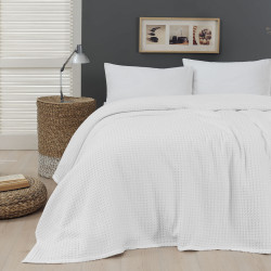 Beauty Home Πικέ μονή waffle Art 1990 White 170x240 Λευκό Beauty Home Πικέ μονή waffle Art 1990 White 170x240 Λευκό