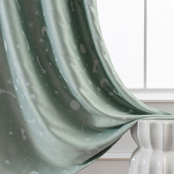 Beauty Home Κουρτίνα φωσφορίζουσα με 8 κρίκους Art 6140 140x260 Μέντα