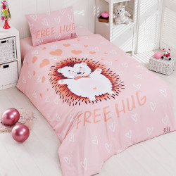 Beauty Home Σετ κουβερλί μονό Hug Art 6165 160x240 Σομόν Beauty Home Σετ κουβερλί μονό Hug Art 6165 160x240 Σομόν