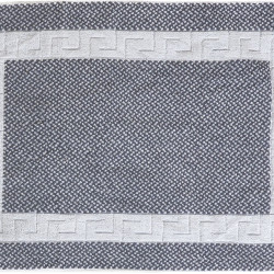 Beauty Home Ταπέτο μπάνιου Atlas Art 3017 νηματοβαφή μαίανδρος 50x75 Γκρι,Λευκό Beauty Home Ταπέτο μπάνιου Atlas Art 3017 νηματοβαφή μαίανδρος 50x75 Γκρι,Λευκό