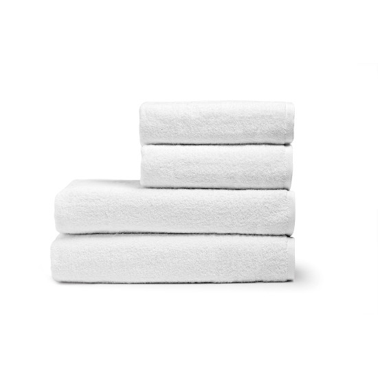 Πετσέτα Μπάνιου Ξενοδοχείου Smooth 500gsm  plain 100% Cotton 70x140 Λευκό Beauty Home