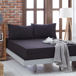 Beauty Home Σεντόνι μονό μονόχρωμο με λάστιχο Art 1999 110x200+30 Μαύρο Beauty Home Σεντόνι μονό μονόχρωμο με λάστιχο Art 1999 110x200+30 Μαύρο