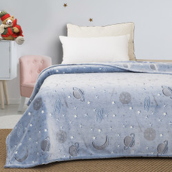 Beauty Home Κουβέρτα μονή φωσφορίζουσα Flash Art 6250 160x220 Γαλάζιο Beauty Home Κουβέρτα μονή φωσφορίζουσα Flash Art 6250 160x220 Γαλάζιο