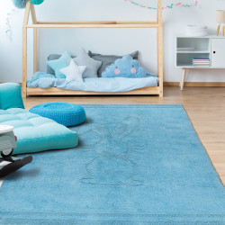 Beauty Home Χαλί βαμβακερό Cottony Art 9551 Σιέλ 100x150 Beauty Home Χαλί βαμβακερό Cottony Art 9551 Σιέλ 100x150