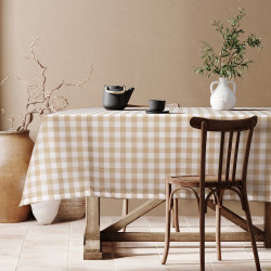 Beauty Home Επαγγελματικό τραπεζομάντηλο Checks Art Ε8031 100x100 Μπεζ Beauty Home Επαγγελματικό τραπεζομάντηλο Checks Art Ε8031 100x100 Μπεζ