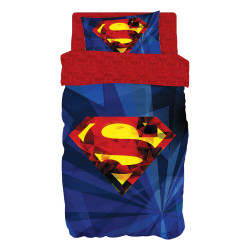 Beauty Home Σετ κουβερλί μονό Art 6187 Superman 160x240 Μπλε Beauty Home Σετ κουβερλί μονό Art 6187 Superman 160x240 Μπλε
