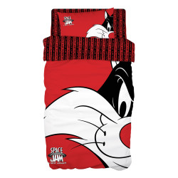 Beauty Home Σετ κουβερλί μονό Art 6192 Space Jam Sylvester 160x240 Κόκκινο Beauty Home Σετ κουβερλί μονό Art 6192 Space Jam Sylvester 160x240 Κόκκινο