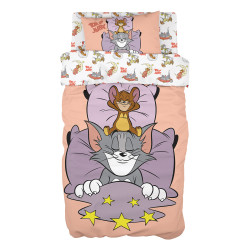 Beauty Home Σετ κουβερλί μονό Art 6194 Tom and Jerry 160x240 Εμπριμέ Beauty Home Σετ κουβερλί μονό Art 6194 Tom and Jerry 160x240 Εμπριμέ