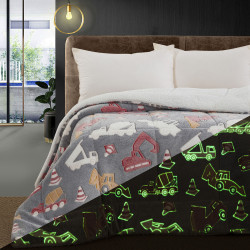 Beauty Home Κουβερτοπάπλωμα μονό φωσφοριζέ Glow Art 6269 160x220 Γκρι Beauty Home Κουβερτοπάπλωμα μονό φωσφοριζέ Glow Art 6269 160x220 Γκρι