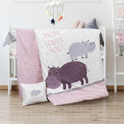 Beauty Home Σετ σεντόνια βρεφικά Hippo Art 5187 120x160 Εμπριμέ Beauty Home Σετ σεντόνια βρεφικά Hippo Art 5187 120x160 Εμπριμέ