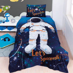 Beauty Home Σετ κουβερλί μονό Spacewalk Art 6227 160x240 Εμπριμέ Beauty Home Σετ κουβερλί μονό Spacewalk Art 6227 160x240 Εμπριμέ