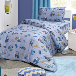 Beauty Home Σετ παπλωματοθήκη μονή Tracker Art 6217 170x245 Γκρι Beauty Home Σετ παπλωματοθήκη μονή Tracker Art 6217 170x245 Γκρι