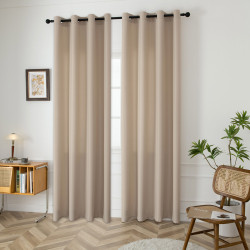 Beauty Home Κουρτίνα μεσαίας σκίασης με 8 μεταλλικούς κρίκους Effect Art 8443 140x270 Άμμου Beauty Home Κουρτίνα μεσαίας σκίασης με 8 μεταλλικούς κρίκους Effect Art 8443 140x270 Άμμου