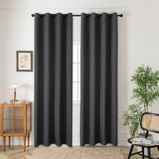 Ύφασμα κουρτίνας Blackout jacquard σκίασης Glare Art 8444 Φ280 Ανθαρκί Beauty Home