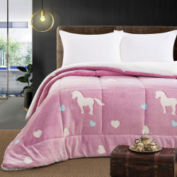Beauty Home Κουβερτοπάπλωμα μονό φωσφοριζέ Glow Art 6272 160x220 Ροζ Beauty Home Κουβερτοπάπλωμα μονό φωσφοριζέ Glow Art 6272 160x220 Ροζ