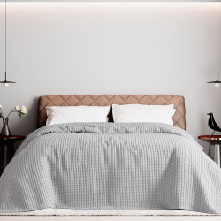 Beauty Home Πικέ μονή waffle Art 1990 Silver 170x240 Γκρι Beauty Home Πικέ μονή waffle Art 1990 Silver 170x240 Γκρι