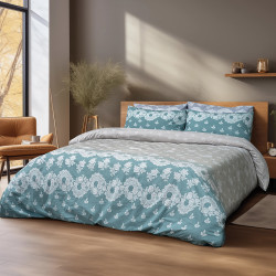 Beauty Home Σετ παπλωματοθήκη υπέρδιπλη Palm Art 12186 230x250 Πετρόλ,Μπεζ Beauty Home Σετ παπλωματοθήκη υπέρδιπλη Palm Art 12186 230x250 Πετρόλ,Μπεζ