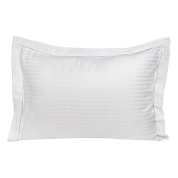 Beauty Home Ζεύγος μαξιλαροθήκες πλακέ Oxford Dobby Cotton Rich Blend Art 1381 53x73+5 Λευκό Beauty Home Ζεύγος μαξιλαροθήκες πλακέ Oxford Dobby Cotton Rich Blend Art 1381 53x73+5 Λευκό