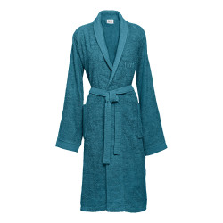 Beauty Home Μπουρνούζι με γιακά Art 3403 Πετρόλ 2XL
