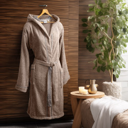 Beauty Home Μπουρνούζι με κουκούλα Art 3422 Μπεζ L Beauty Home Μπουρνούζι με κουκούλα Art 3422 Μπεζ L