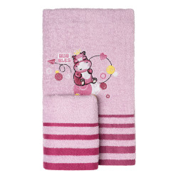 Beauty Home Σετ πετσέτες Art 5419 Σετ 2τμχ Λιλά