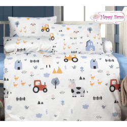 Beauty Home Σετ σεντόνια βρεφικά Art 5601 100x150 Γαλάζιο Beauty Home Σετ σεντόνια βρεφικά Art 5601 100x150 Γαλάζιο