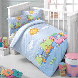 Beauty Home Σετ σεντόνια βρεφικά Art 5610 100x150 Γαλάζιο Beauty Home Σετ σεντόνια βρεφικά Art 5610 100x150 Γαλάζιο