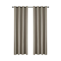 Beauty Home Κουρτίνα Full Blackout σκίασης με 8 κρίκους Total Art 8446 140x270 Άμμου