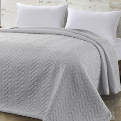 Beauty Home Κουβέρτα ζακάρ μονή Action Art 11174 170x270 Γκρι