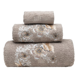 Beauty Home Σετ πετσέτες Art 3387 Σετ 3τμχ Γκρι Beauty Home Σετ πετσέτες Art 3387 Σετ 3τμχ Γκρι