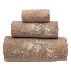 Beauty Home Σετ πετσέτες Art 3391 Σετ 3τμχ Μόκα Beauty Home Σετ πετσέτες Art 3391 Σετ 3τμχ Μόκα