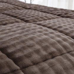 Beauty Home Κουβερτοπάπλωμα υπέρδιπλο Art 12515 220x240 Μόκα