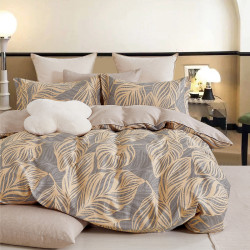 Beauty Home Σετ παπλωματοθήκη υπέρδιπλη Art 12607 Andre 230x250 Γκρι,Κίτρινο Beauty Home Σετ παπλωματοθήκη υπέρδιπλη Art 12607 Andre 230x250 Γκρι,Κίτρινο