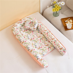 Beauty Home Bρεφική φωλιά με μαξιλάρι Art 5348 53x88 Σομόν