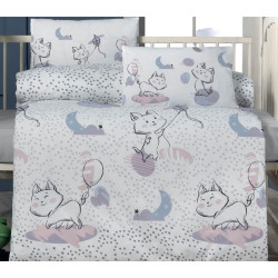 Beauty Home Σετ σεντόνια βρεφικά Art 5614 100x150 Γκρι,Λιλά Beauty Home Σετ σεντόνια βρεφικά Art 5614 100x150 Γκρι,Λιλά