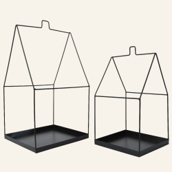 Beauty Home ΜΕΤΑΛΛΙΚΟ ΣΠΙΤΙ ΣΕΤ 2 ΤΜΧ 20 x 20 x 38 cm , 25 x 25 x 49 Beauty Home ΜΕΤΑΛΛΙΚΟ ΣΠΙΤΙ ΣΕΤ 2 ΤΜΧ 20 x 20 x 38 cm , 25 x 25 x 49